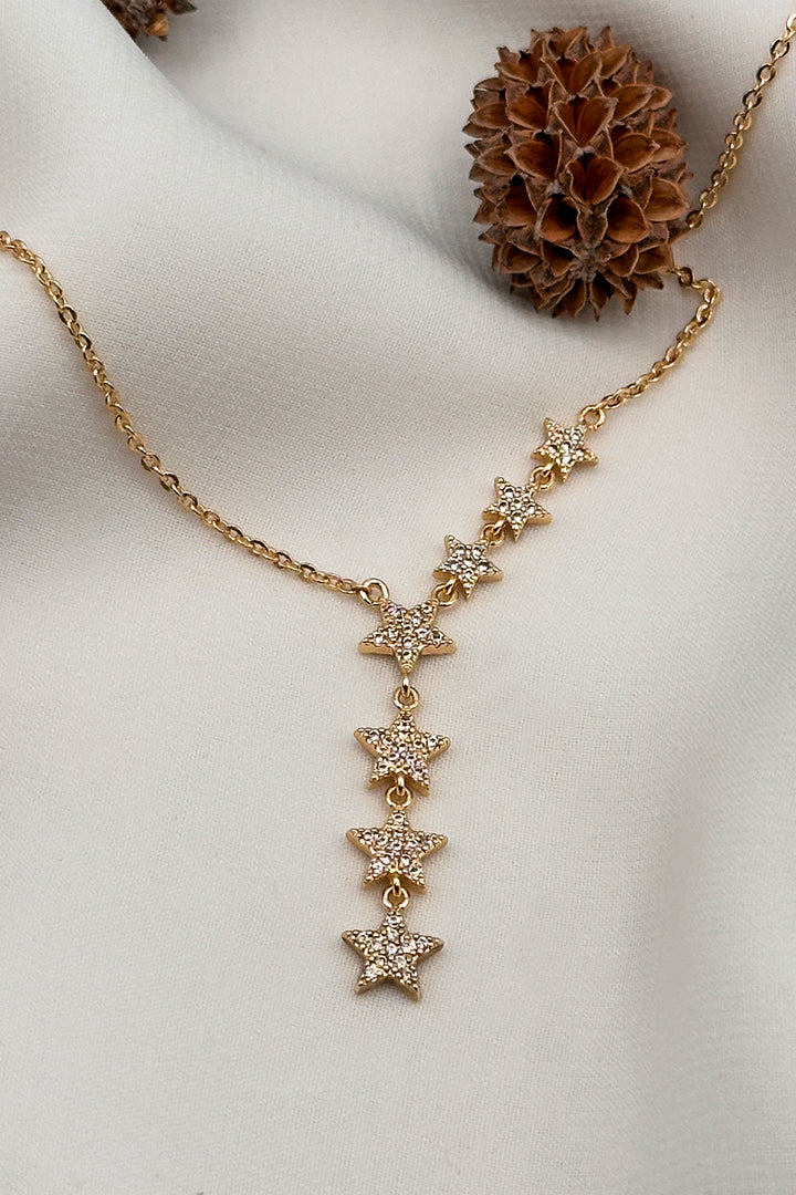 Shooting Star CZ Necklace