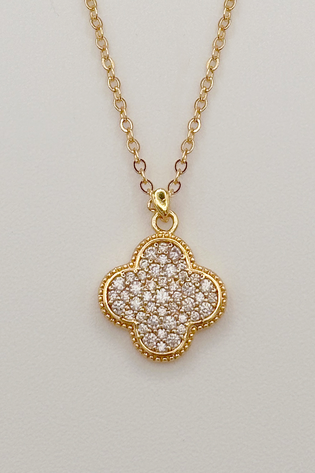 Leaf clover necklace for women 