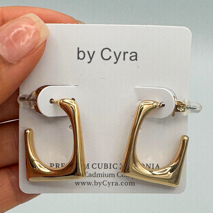 Gold-Plated Unique Statement Earrings for Women - Fashion Accessory
