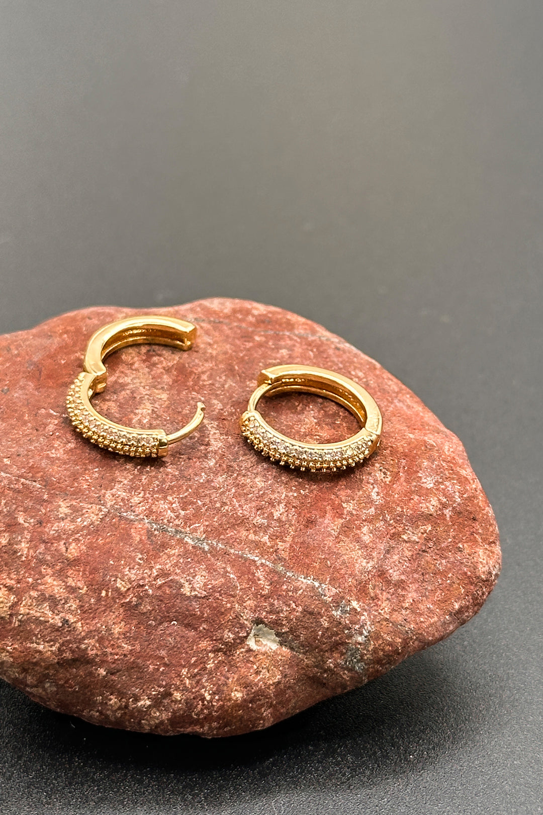 Small Cubic Zirconia Hoops