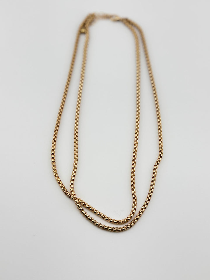 Stainless Steel Box Chain Necklace, men's necklace, stainless steel, box chain, metal chain, fashion jewelry, accessory, everyday wear, durable, stylish, classic