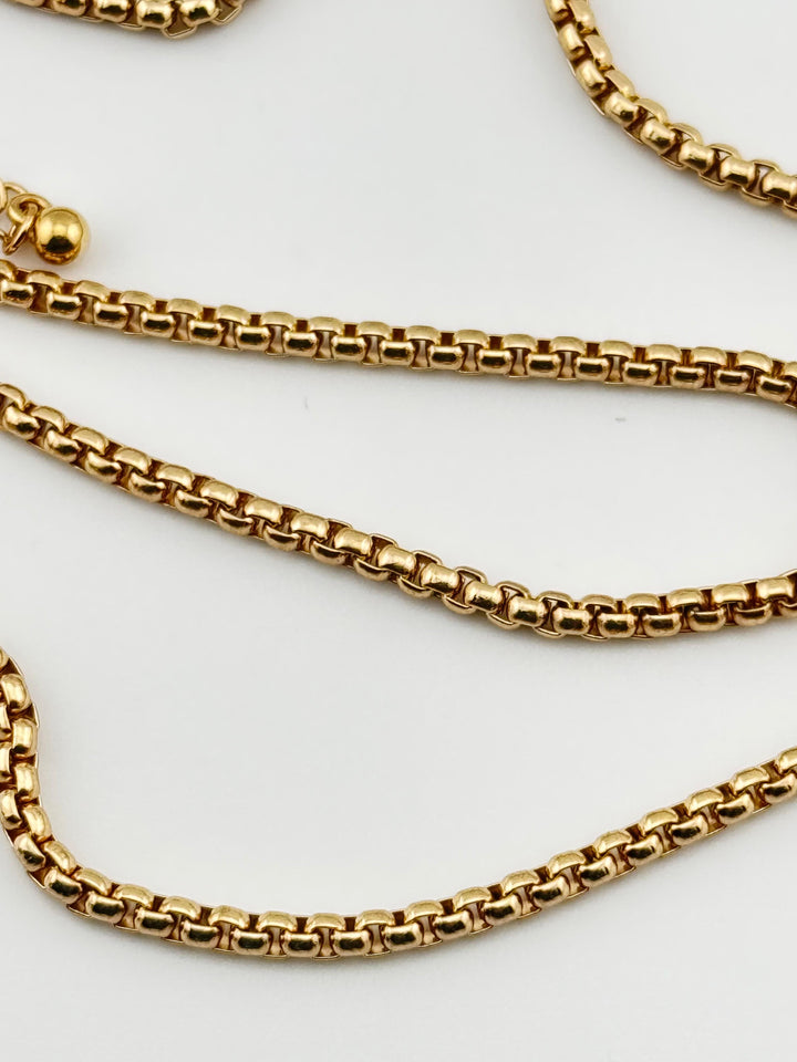 Stainless Steel Box Chain Necklace, men's necklace, stainless steel, box chain, metal chain, fashion jewelry, accessory, everyday wear, durable, stylish, classic