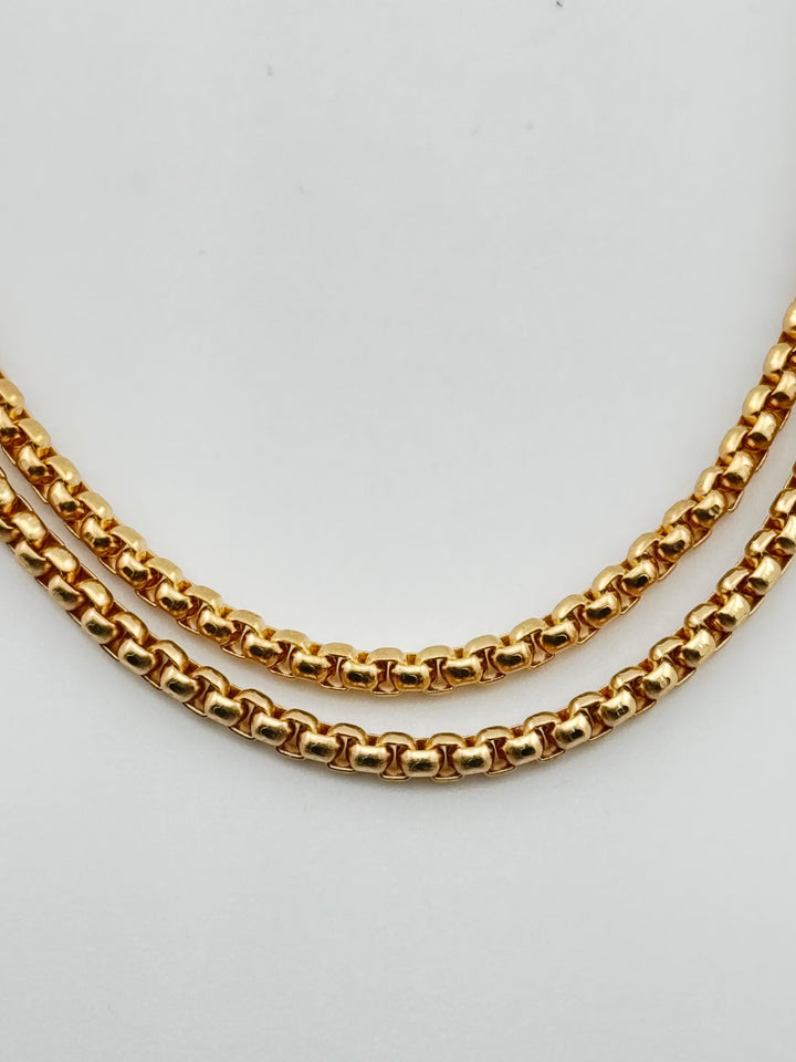 Stainless Steel Box Chain Necklace, men's necklace, stainless steel, box chain, metal chain, fashion jewelry, accessory, everyday wear, durable, stylish, classic