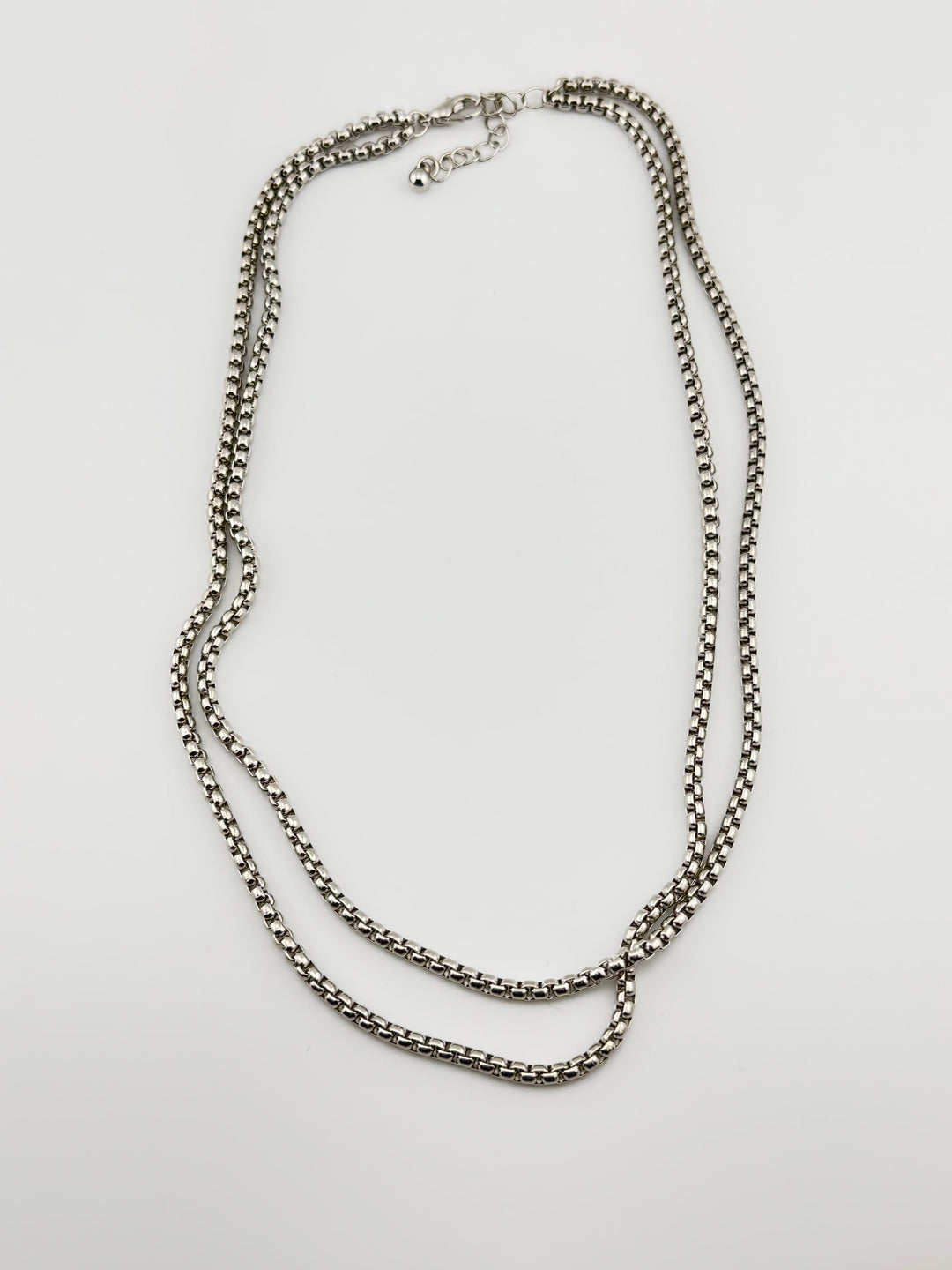 Stainless Steel Box Chain Necklace, men's necklace, stainless steel, box chain, metal chain, fashion jewelry, accessory, everyday wear, durable, stylish, classic