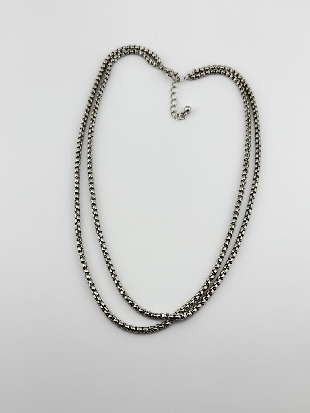 Stainless Steel Box Chain Necklace, men's necklace, stainless steel, box chain, metal chain, fashion jewelry, accessory, everyday wear, durable, stylish, classic